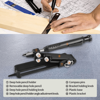 Crayon de Construction Multifonctionnel Outil De -Scriber Tool-SLOOSELYK