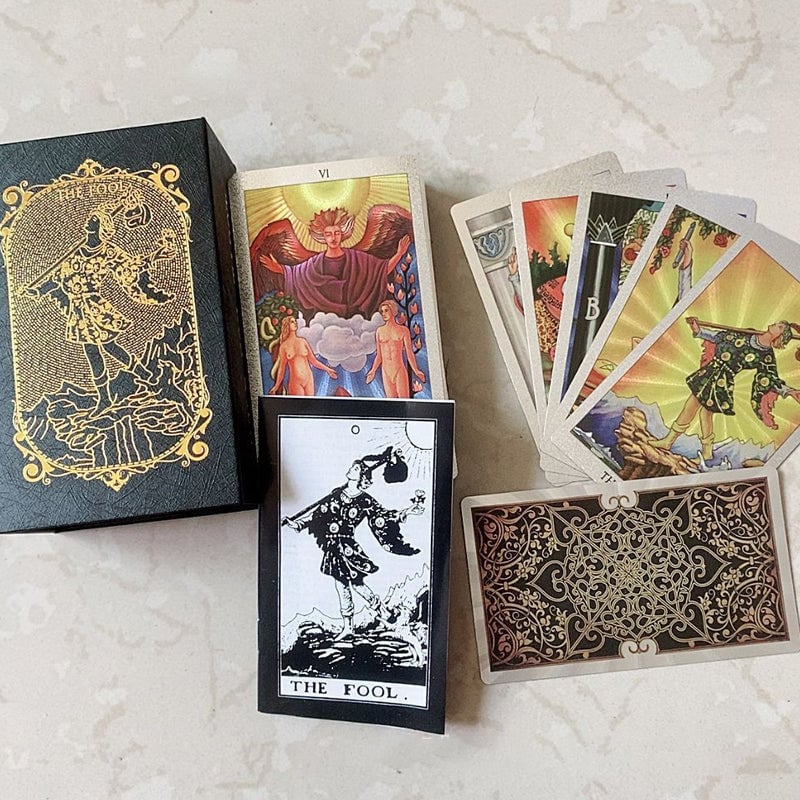 Explore the Mystical World of Tarot Gold Foil Tarot-SLOOSELYK