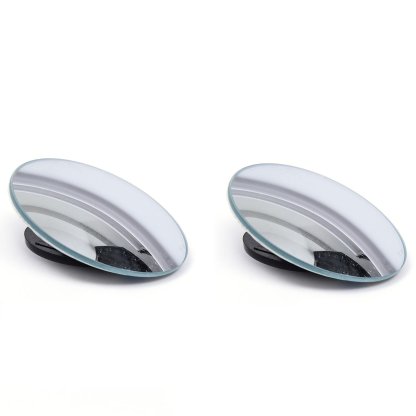2 Pcs Car Round Frame Convex Blind Spot Mirror-SLOOSELYK