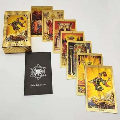 Explore the Mystical World of Tarot Gold Foil Tarot-SLOOSELYK
