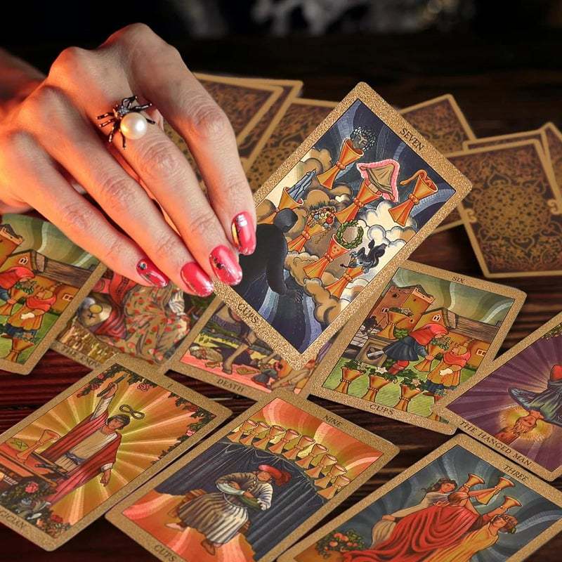 Explore the Mystical World of Tarot Gold Foil Tarot-SLOOSELYK