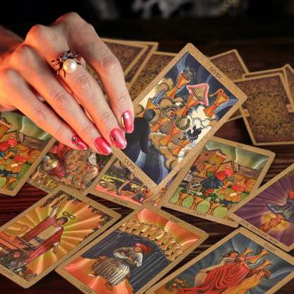 Explore the Mystical World of Tarot Gold Foil Tarot-SLOOSELYK