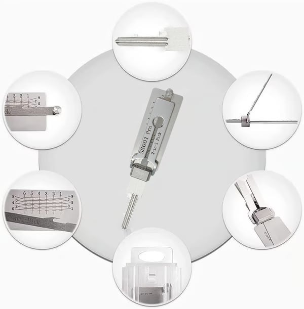 Stainless Steel Master Key Decoder-SLOOSELYK