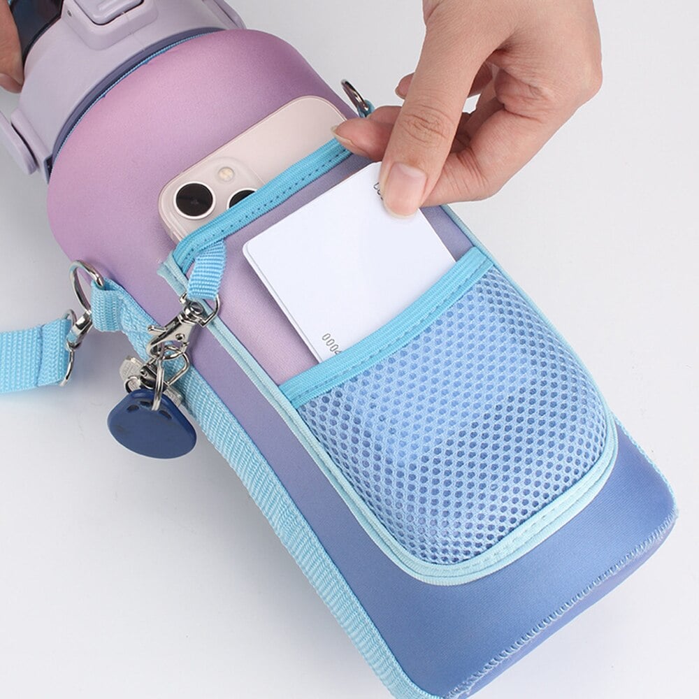 2L Large Capacity Water Bottle with Holder Bag-SLOOSELYK