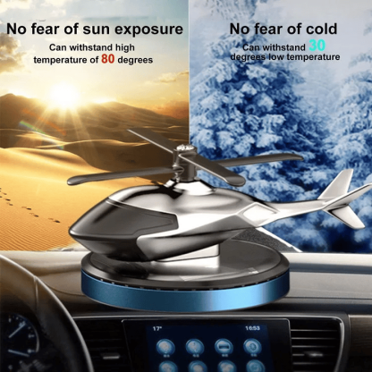 (⏰49% OFF)-🎁Metal Solar Helicopter Air Freshener v2.0 - 🔥Free air freshener-SLOOSELYK