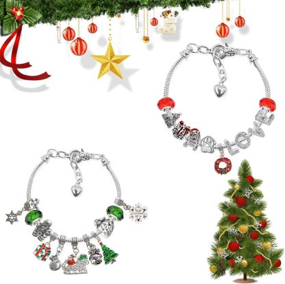 (🎁Early Christmas Sale- 48% OFF🎁) 24 Days Countdown Calendar DIY Christmas Advent Calendar Bracelets Set-SLOOSELYK