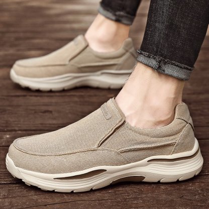 MEN'S CANVAS SLIP-ON SNEAKERS