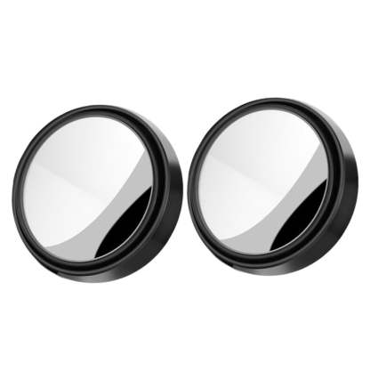 2 Pcs Car Round Frame Convex Blind Spot Mirror-SLOOSELYK