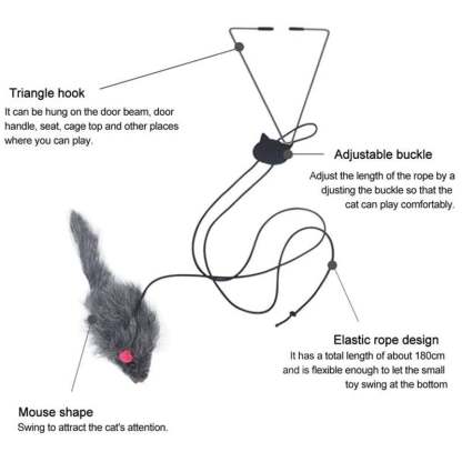 48% OFF-Hanging Door Bouncing Mouse Cat Toy,BUY 3 GET 4 FREE (7 PCS & FREE SHIPPING)-SLOOSELYK