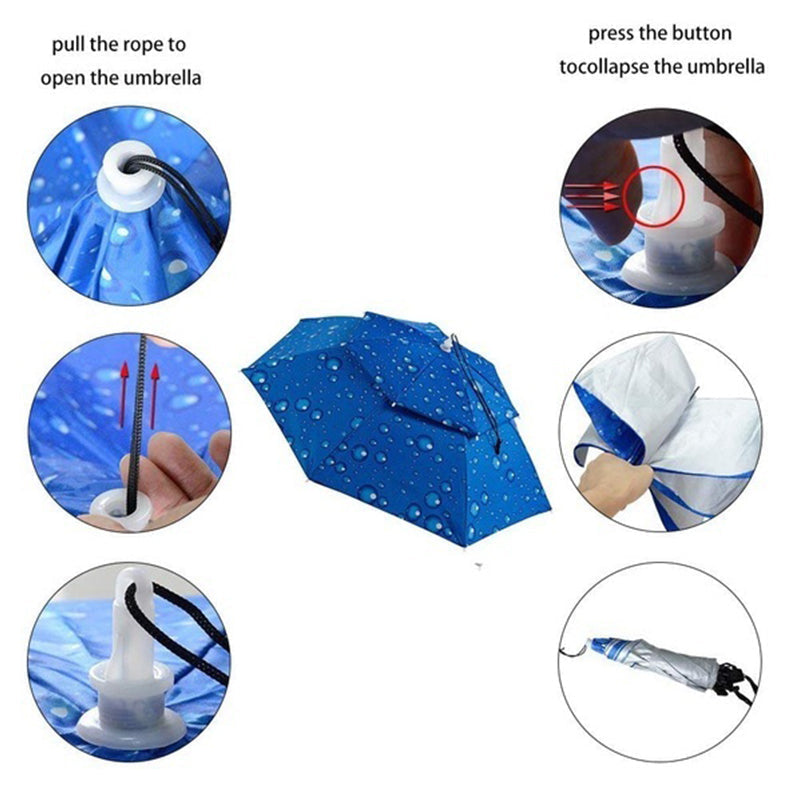 🔥Last Day Promotion - 53% OFF🔥Outdoor Double Layer Umbrella Hat