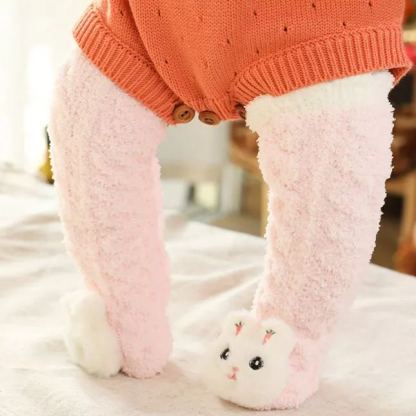 👶A Pair of Baby Cute Coral Fleece Socks-SLOOSELYK