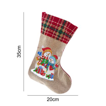(🎁🔥HOT SALE - 49% OFF) 5D Diamond Painting Xmas Rhinestone Sock Embroidery Mosaic Gift Bag-SLOOSELYK