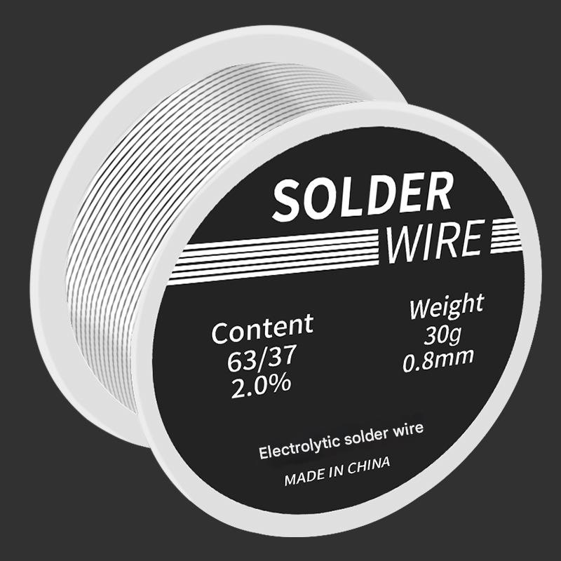 Low Temperature High Purity Rosin Core Solder Wire (30g Small Roll, 0.8mm)