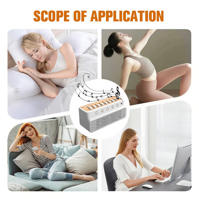 🌊White Noise Machine⛈️Portable Sleep Sound Therapy Device😪