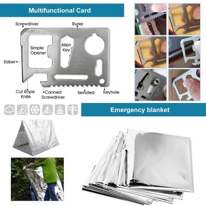 Outdoor Survival Kit Emergency Equipment Tools-SLOOSELYK