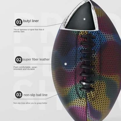 HOLOGRAPHIC GLOWING REFLECTIVE FOOTBALL-SLOOSELYK