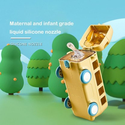 Food-grade silicone Children's Bus-shaped Portable Water Cup-SLOOSELYK