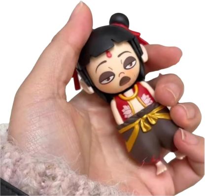 Nezha 2 Face-Changing Model Press Toy - Collectible Movie Novelty, Interactive 4-Expression Transform Art Desk Decor-SLOOSELYK