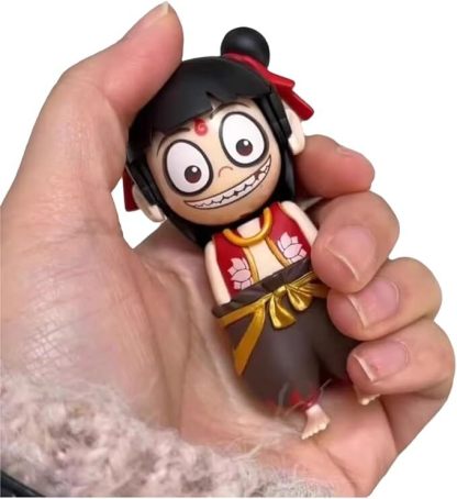 Nezha 2 Face-Changing Model Press Toy - Collectible Movie Novelty, Interactive 4-Expression Transform Art Desk Decor-SLOOSELYK