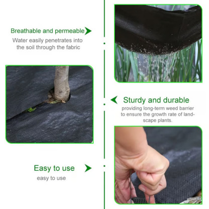 Eco-Friendly & Biodegradable Anti-Grass Cloth for Gardens and Landscaping