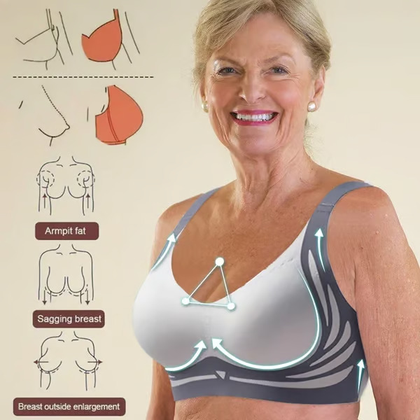 🔥Clearance Sale Buy 1 Get 3 Packs🎁Super gather bra | Wireless Push-up Bra👍No more sagging breasts