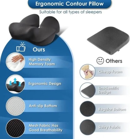 🎁LAST DAY 40％ OFF🎁Ergonomic Memory Foam Seat Cushion-SLOOSELYK