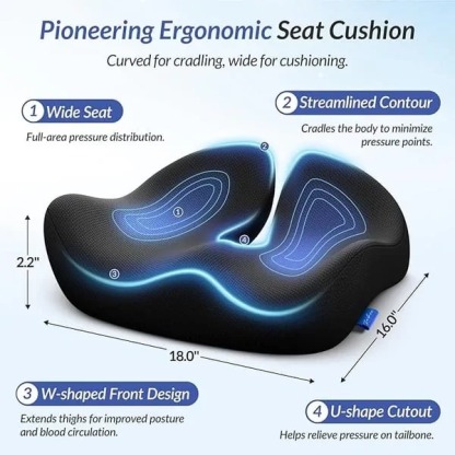 🎁LAST DAY 40％ OFF🎁Ergonomic Memory Foam Seat Cushion-SLOOSELYK