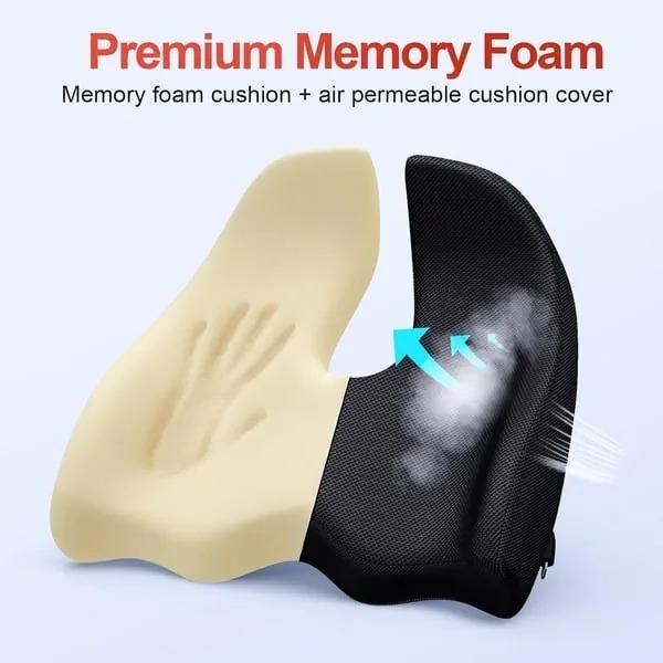 🎁LAST DAY 40％ OFF🎁Ergonomic Memory Foam Seat Cushion-SLOOSELYK