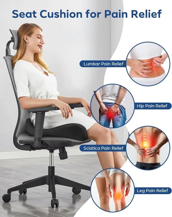 🎁LAST DAY 40％ OFF🎁Ergonomic Memory Foam Seat Cushion-SLOOSELYK