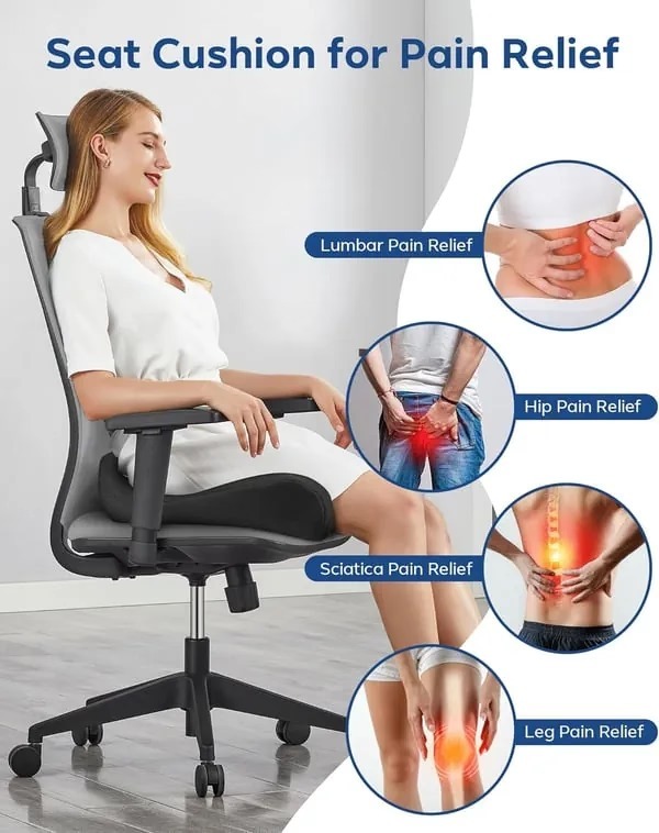 🎁LAST DAY 40％ OFF🎁Ergonomic Memory Foam Seat Cushion-SLOOSELYK