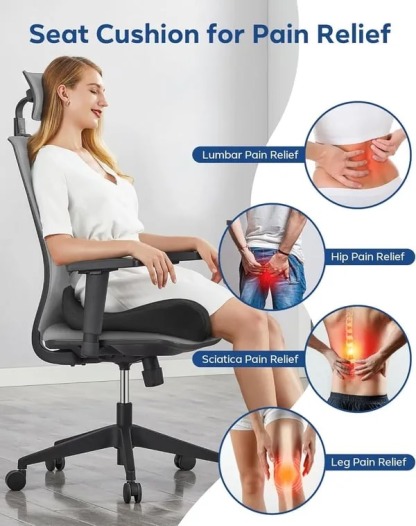 🎁LAST DAY 40％ OFF🎁Ergonomic Memory Foam Seat Cushion-SLOOSELYK