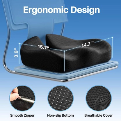 🎁LAST DAY 40％ OFF🎁Ergonomic Memory Foam Seat Cushion-SLOOSELYK