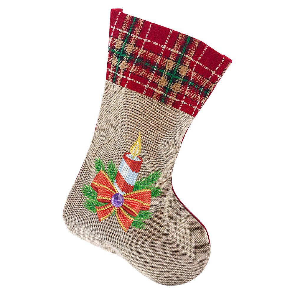 (🎁🔥HOT SALE - 49% OFF) 5D Diamond Painting Xmas Rhinestone Sock Embroidery Mosaic Gift Bag-SLOOSELYK