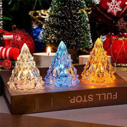 49% OFF—Night Light Crystal Mini Christmas Tree Light Flameless LED-(BUY 4 FREE SHIPPING)-SLOOSELYK