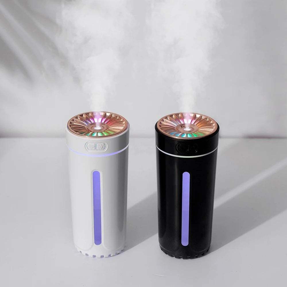 Portable Silent USB Car Diffuser with LED Light💦