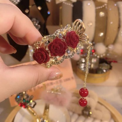 🎅Early Christmas Sale🔥Create a noble elegance - 🌹 Vintage rose hairpins 🌹-SLOOSELYK