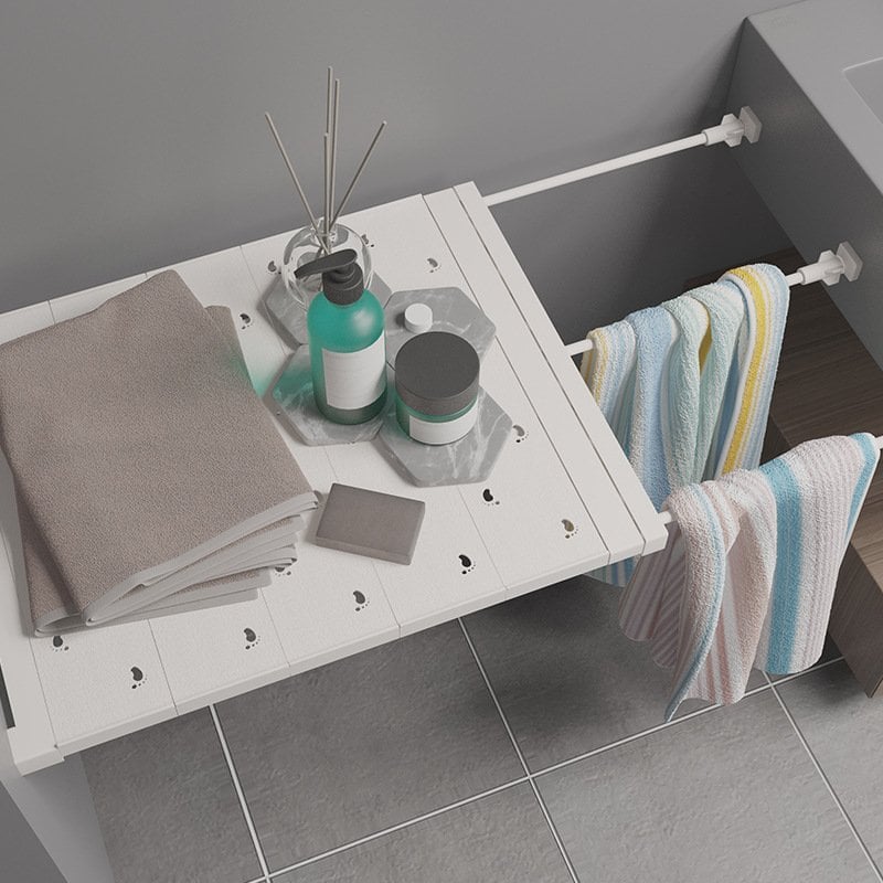 Expandable Closet Tension Shelf Storage Rack for Wardrobe, Kitchen, Bathroom-SLOOSELYK
