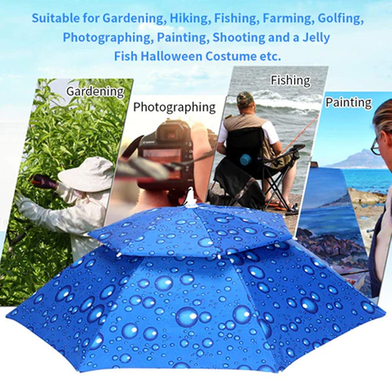 🔥Last Day Promotion - 53% OFF🔥Outdoor Double Layer Umbrella Hat