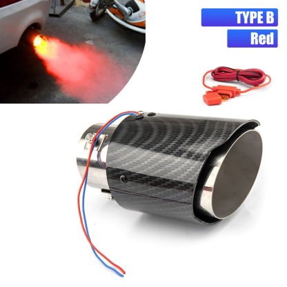 Car fire flame LED exhaust tip-SLOOSELYK