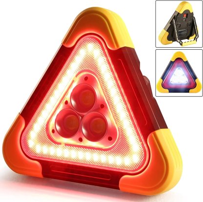 2-IN-1 Solar Emergency Triangular Roadside Warning Light-SLOOSELYK