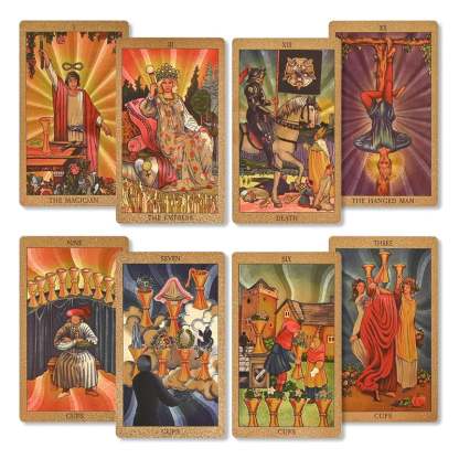 Explore the Mystical World of Tarot Gold Foil Tarot-SLOOSELYK