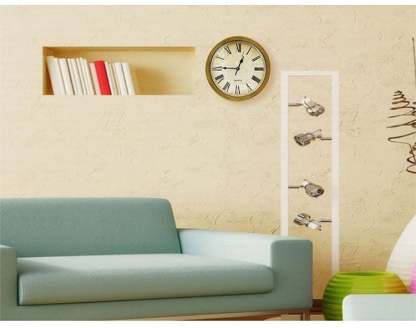 Safe Creative Wall Clock(Without battery)