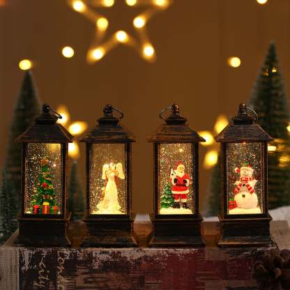 (🌲Early Christmas Sale- SAVE 48% OFF)Snow Globe Christmas Lantern Decorations-SLOOSELYK