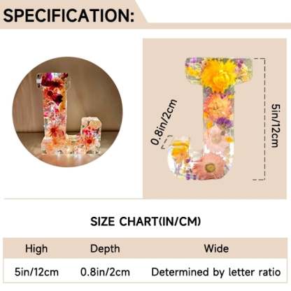 ❤️Mother's Day Specials - 49% OFF🎁Handmade floral resin letter 🌸(Limited Edition)-SLOOSELYK