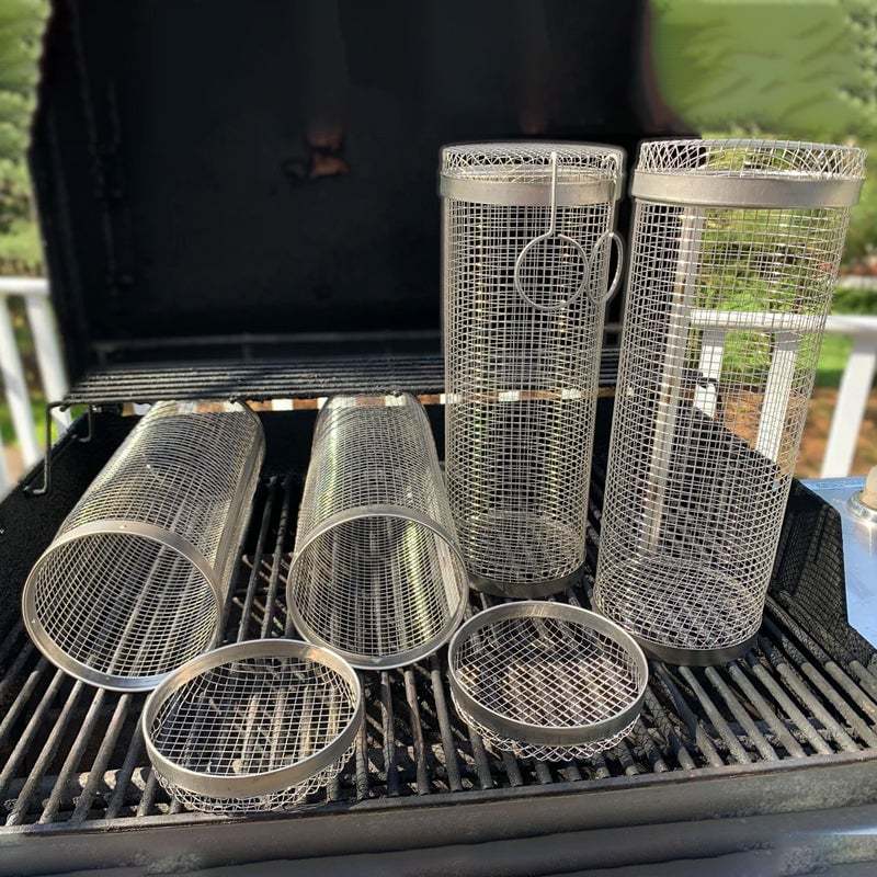 🔥Rolling Grilling Basket(Free shipping on purchases of 3 or more)-SLOOSELYK