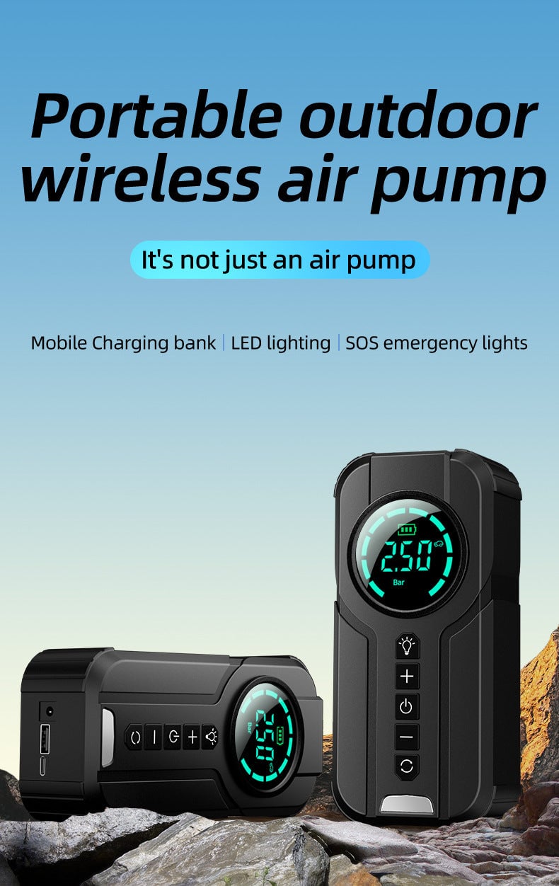 1min Fast Filling Mini Portable Tire Inflator-SLOOSELYK
