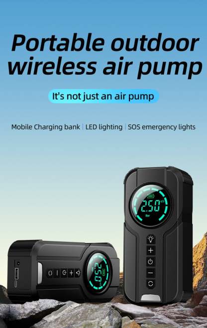 1min Fast Filling Mini Portable Tire Inflator-SLOOSELYK
