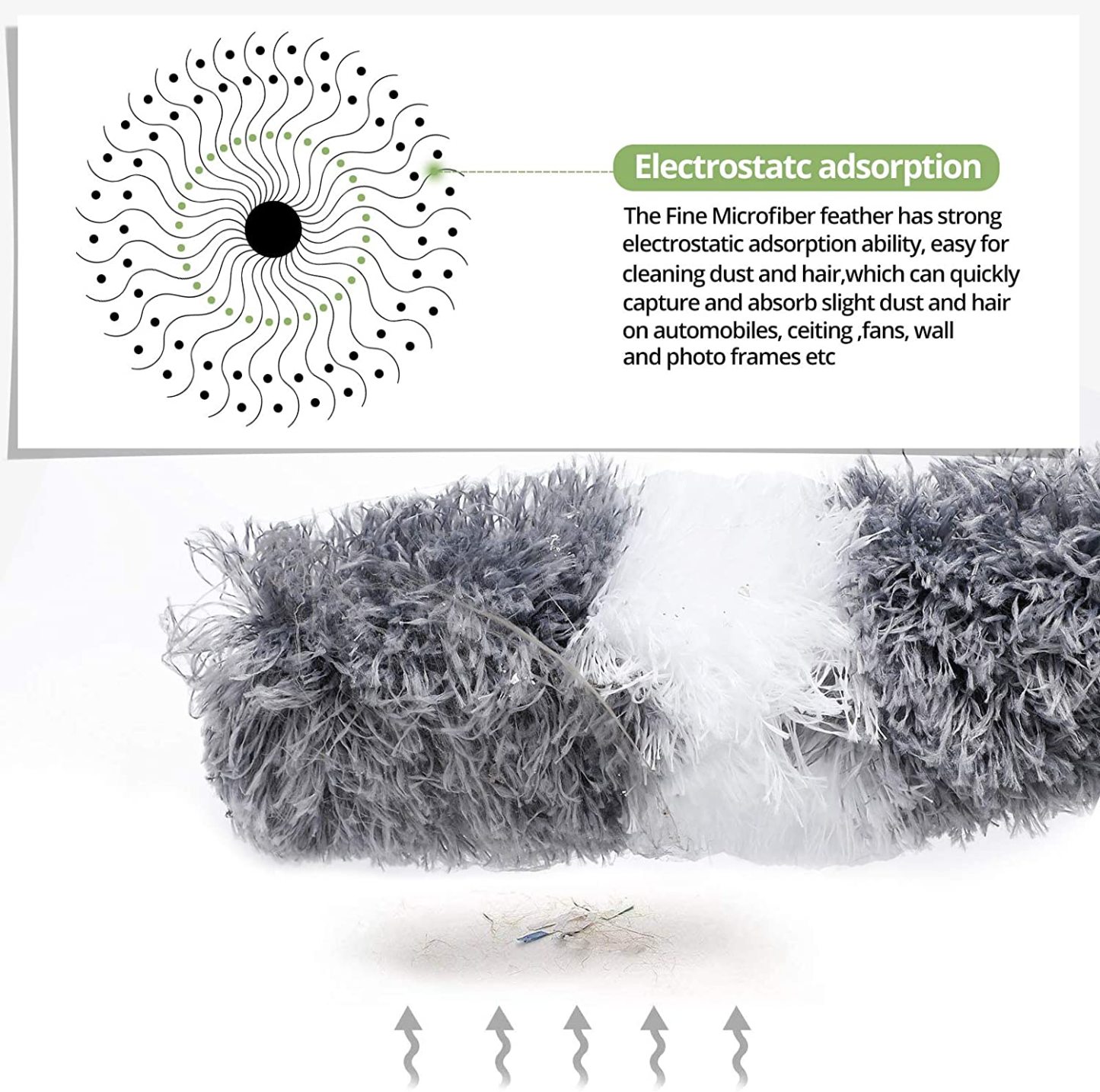 (Hot Sale 48% OFF)Microfiber Feather Extendable Duster(Stretch to 280cm/110in)-SLOOSELYK