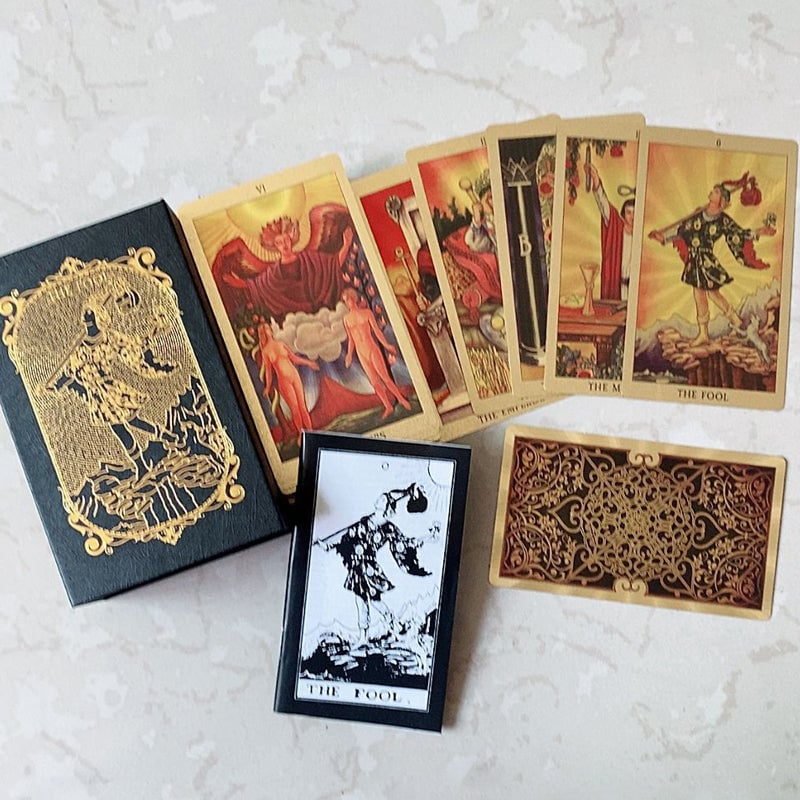 Explore the Mystical World of Tarot Gold Foil Tarot-SLOOSELYK
