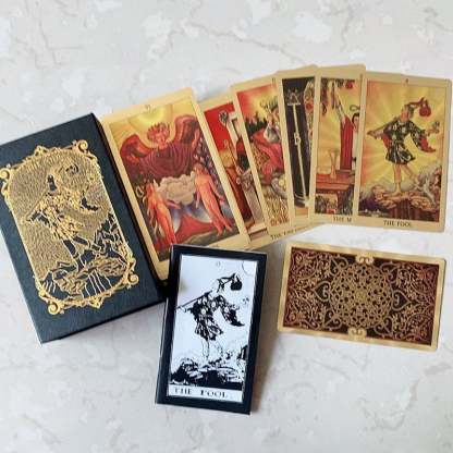 Explore the Mystical World of Tarot Gold Foil Tarot-SLOOSELYK